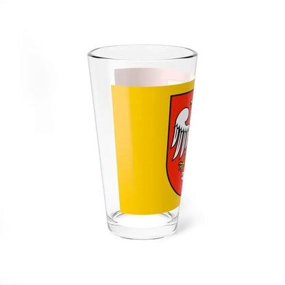 POL powiat makowski flag (Poland) Pint Glass 16oz - Go Mug Yourself
