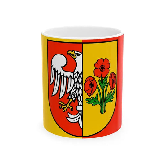 POL powiat makowski flag (Poland) White Coffee Mug 11oz - Go Mug Yourself