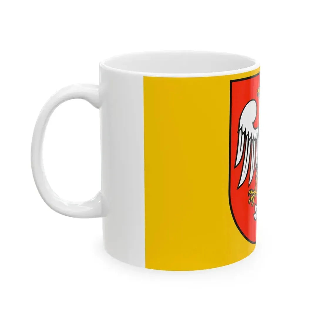 POL powiat makowski flag (Poland) White Coffee Mug - Go Mug Yourself
