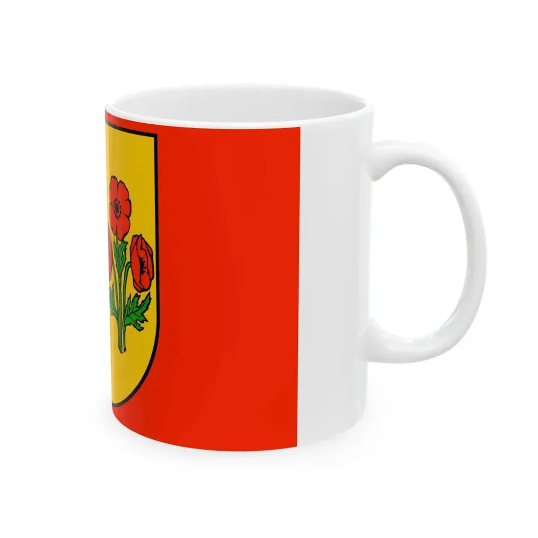 POL powiat makowski flag (Poland) White Coffee Mug - Go Mug Yourself