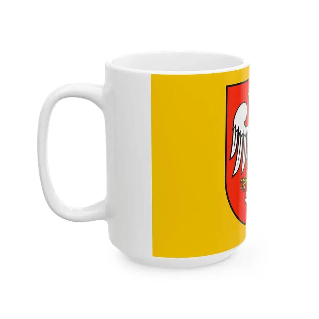 POL powiat makowski flag (Poland) White Coffee Mug - Go Mug Yourself