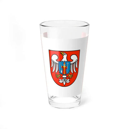 POL powiat mławski flag (Poland) Pint Glass 16oz 16oz - Go Mug Yourself