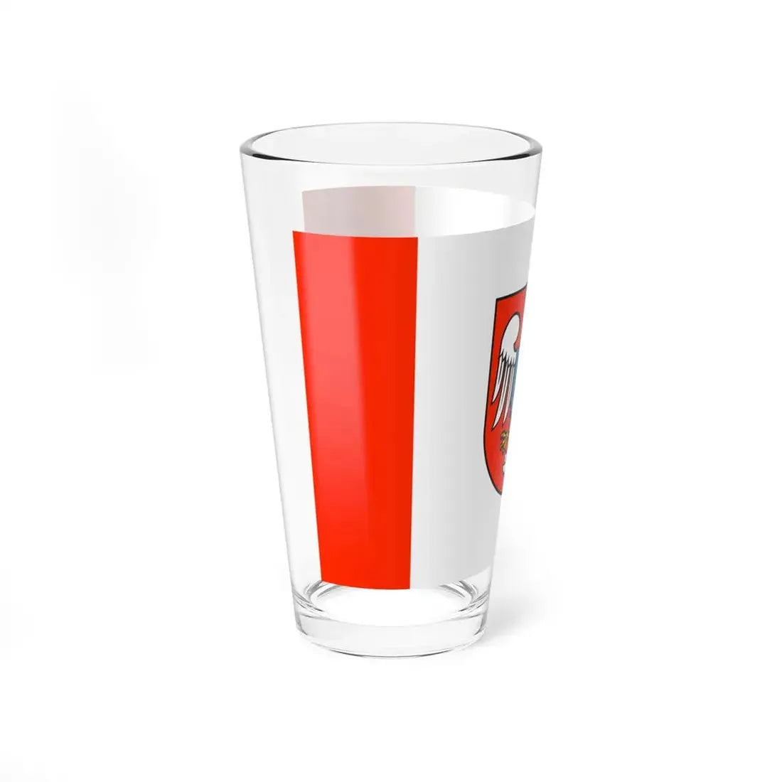 POL powiat mławski flag (Poland) Pint Glass 16oz - Go Mug Yourself