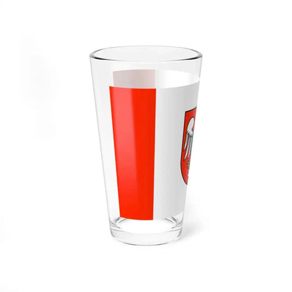 POL powiat mławski flag (Poland) Pint Glass 16oz - Go Mug Yourself