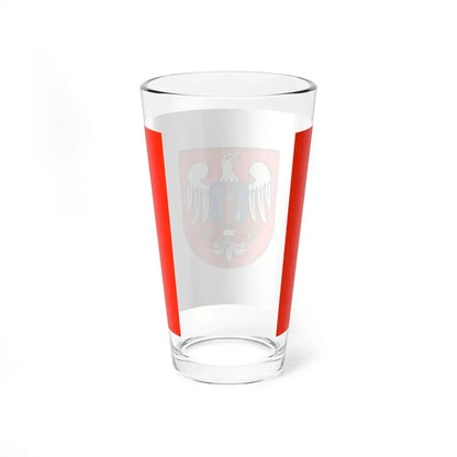 POL powiat mławski flag (Poland) Pint Glass 16oz - Go Mug Yourself