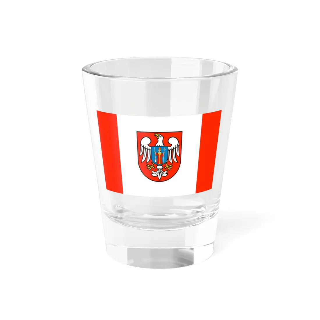 POL powiat mławski flag (Poland) Shot Glass 1.5oz 1.5oz - Go Mug Yourself