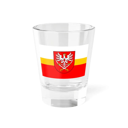 POL powiat miechowski flag (Poland) Shot Glass 1.5oz 1.5oz - Go Mug Yourself