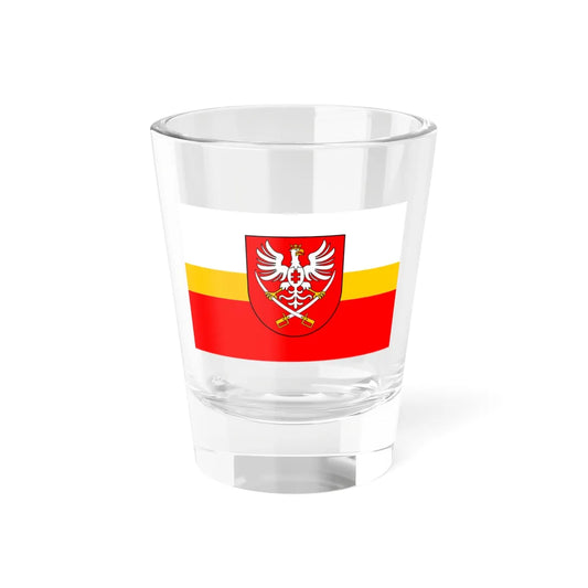 POL powiat miechowski flag (Poland) Shot Glass 1.5oz 1.5oz - Go Mug Yourself