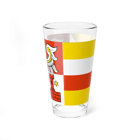 POL powiat miedzychodzki flag (Poland) Pint Glass 16oz 16oz - Go Mug Yourself
