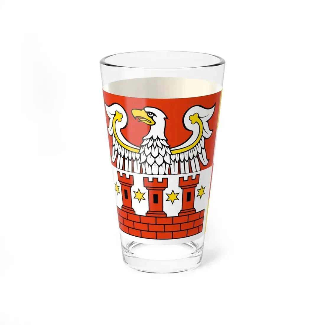 POL powiat miedzychodzki flag (Poland) Pint Glass 16oz - Go Mug Yourself