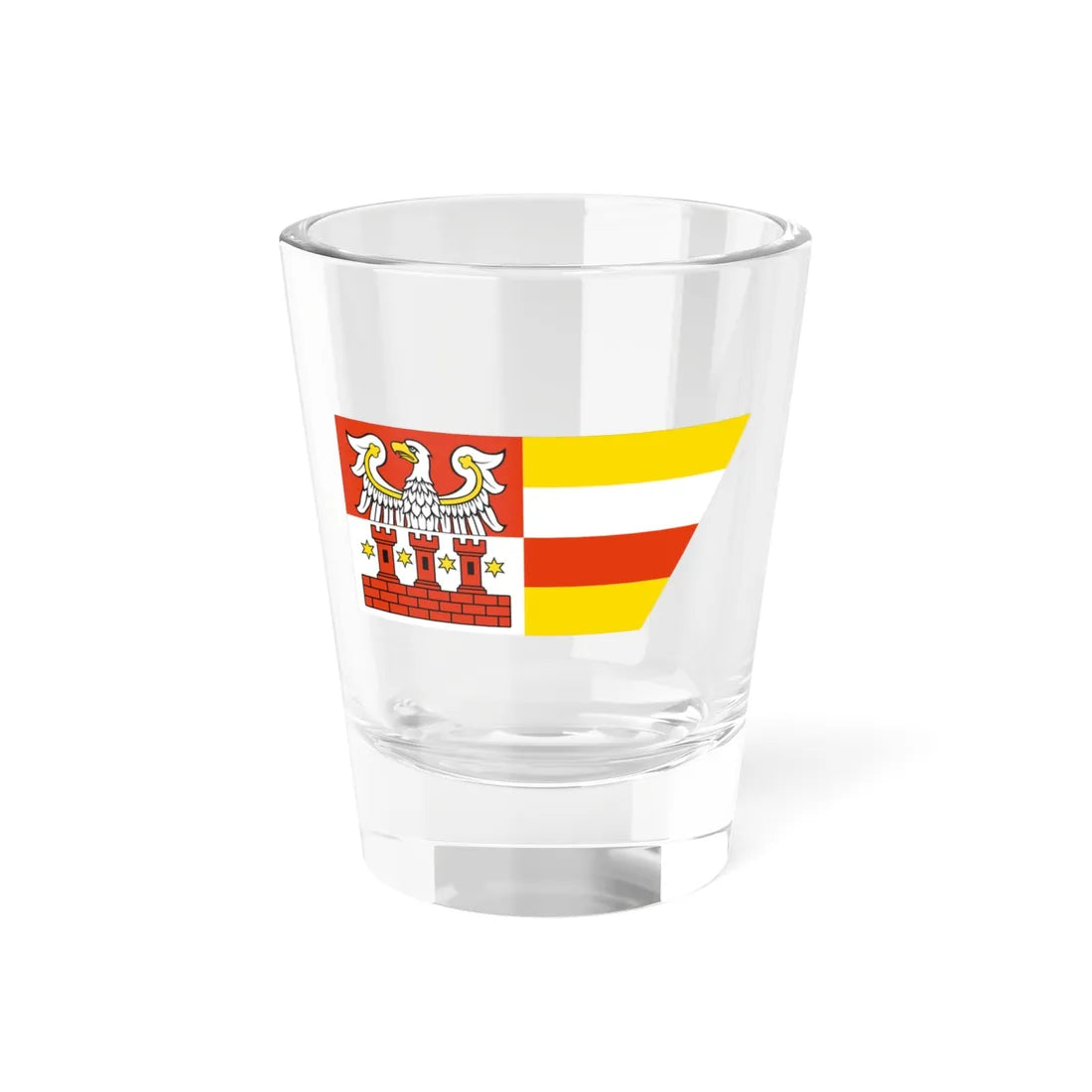 POL powiat miedzychodzki flag (Poland) Shot Glass 1.5oz 1.5oz - Go Mug Yourself