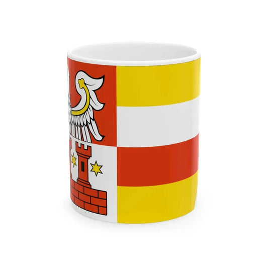 POL powiat miedzychodzki flag (Poland) White Coffee Mug 11oz - Go Mug Yourself