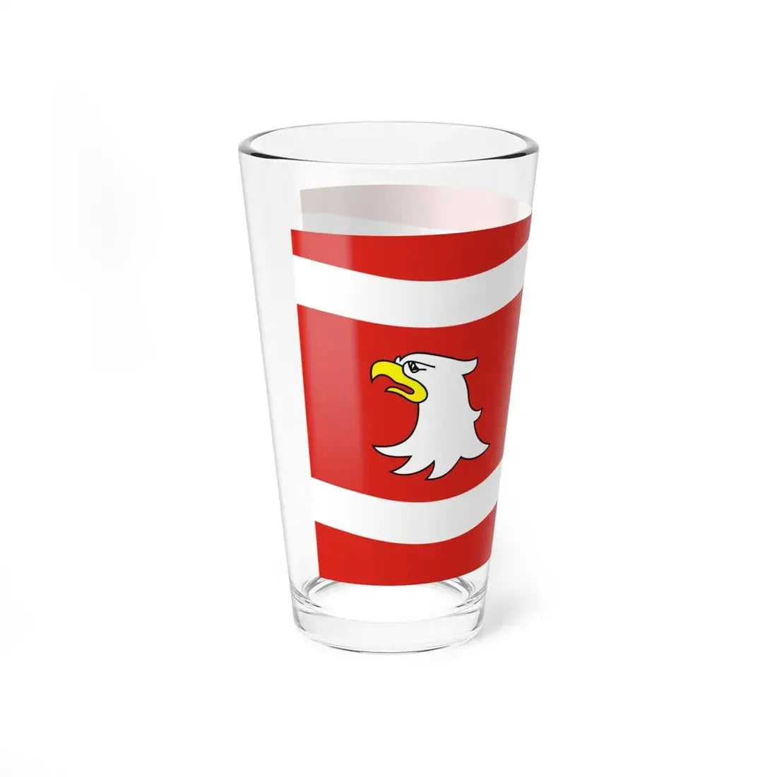 POL powiat miedzyrzecki flag (Poland) Pint Glass 16oz - Go Mug Yourself