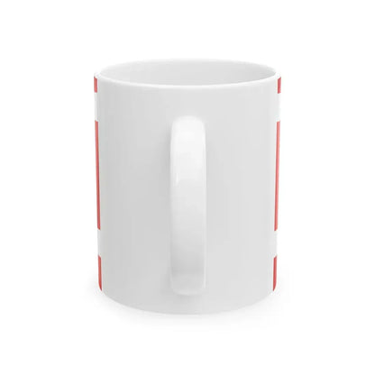 POL powiat miedzyrzecki flag (Poland) White Coffee Mug - Go Mug Yourself