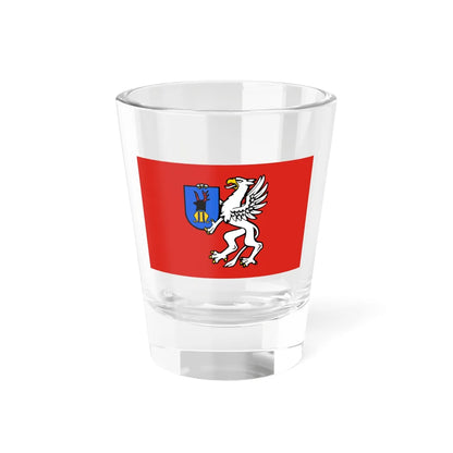 POL powiat mielecki flag (Poland) Shot Glass 1.5oz 1.5oz - Go Mug Yourself