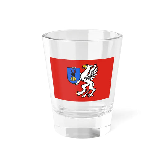 POL powiat mielecki flag (Poland) Shot Glass 1.5oz 1.5oz - Go Mug Yourself