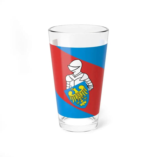 POL powiat mikołowski flag (Poland) Pint Glass 16oz 16oz - Go Mug Yourself