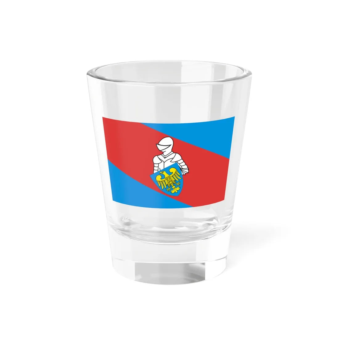 POL powiat mikołowski flag (Poland) Shot Glass 1.5oz 1.5oz - Go Mug Yourself