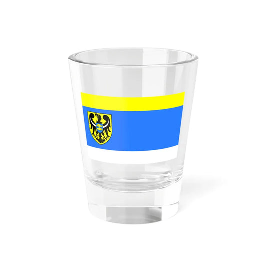 POL powiat milicki flag (Poland) Shot Glass 1.5oz 1.5oz - Go Mug Yourself