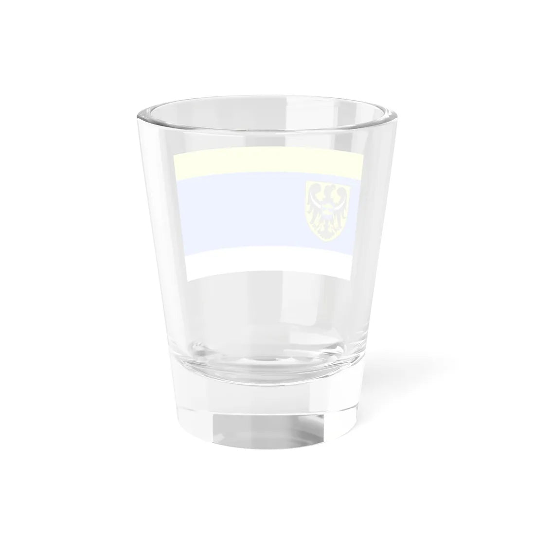 POL powiat milicki flag (Poland) Shot Glass 1.5oz - Go Mug Yourself
