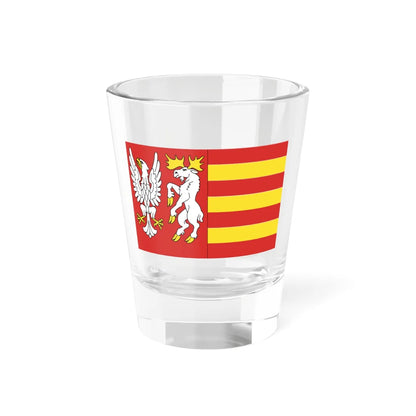 POL powiat moniecki flag (Poland) Shot Glass 1.5oz 1.5oz - Go Mug Yourself