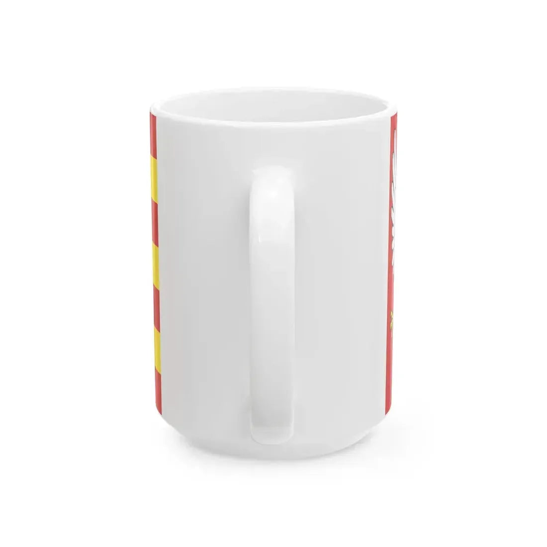 POL powiat moniecki flag (Poland) White Coffee Mug - Go Mug Yourself