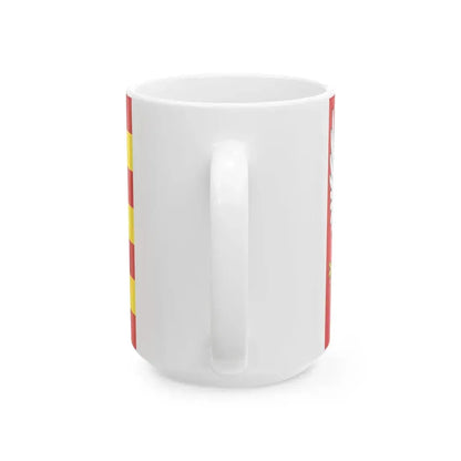 POL powiat moniecki flag (Poland) White Coffee Mug - Go Mug Yourself