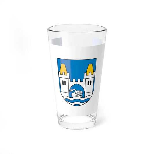 POL powiat mragowski flag (Poland) Pint Glass 16oz 16oz - Go Mug Yourself