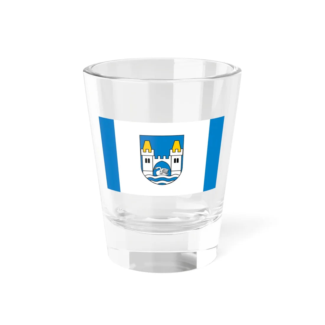 POL powiat mragowski flag (Poland) Shot Glass 1.5oz 1.5oz - Go Mug Yourself