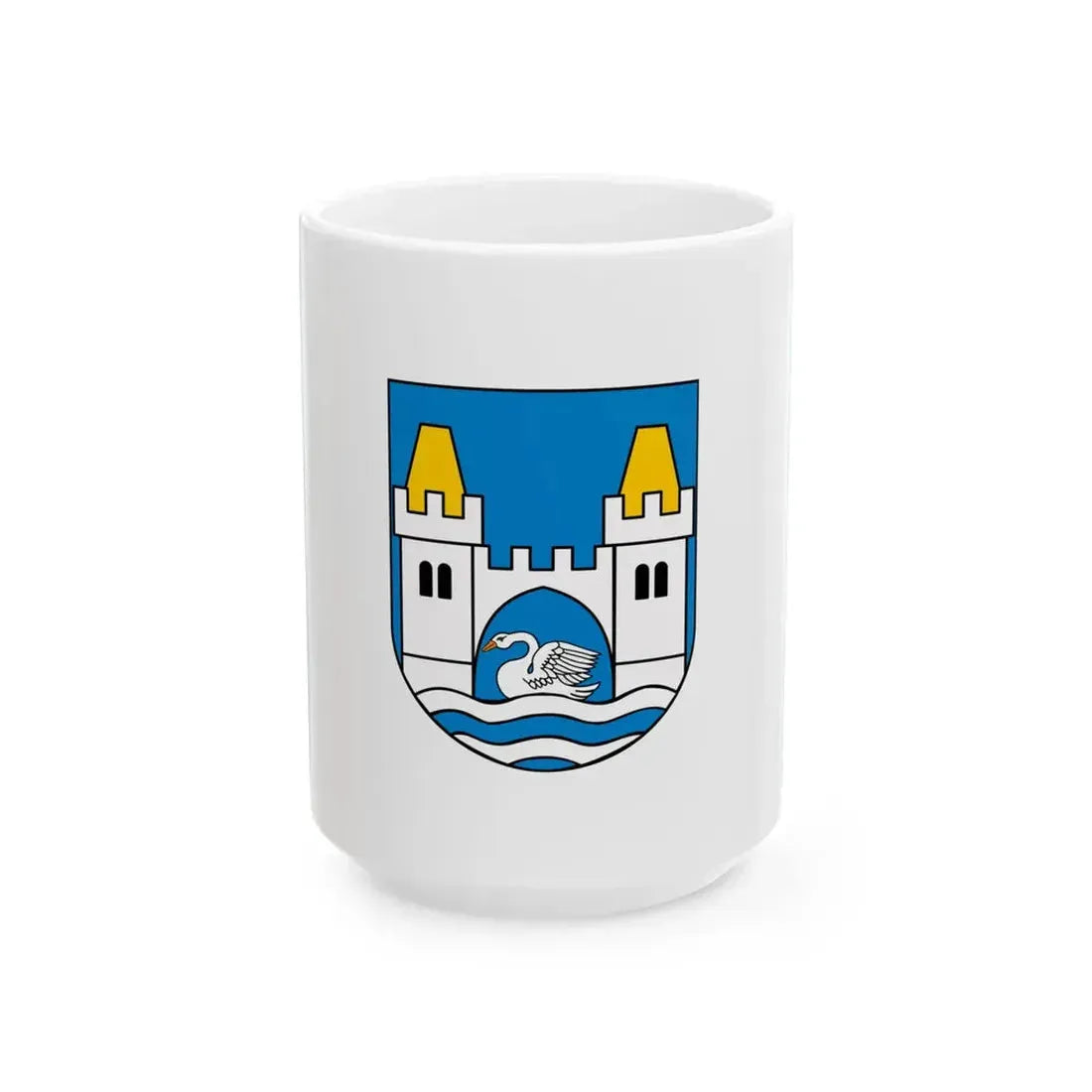 POL powiat mragowski flag (Poland) White Coffee Mug 15oz - Go Mug Yourself
