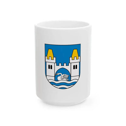 POL powiat mragowski flag (Poland) White Coffee Mug 15oz - Go Mug Yourself
