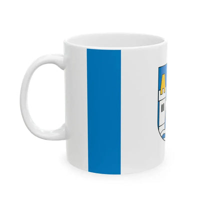 POL powiat mragowski flag (Poland) White Coffee Mug - Go Mug Yourself