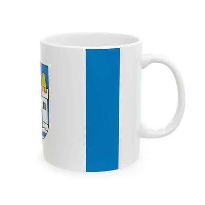 POL powiat mragowski flag (Poland) White Coffee Mug - Go Mug Yourself