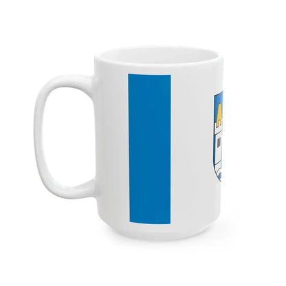 POL powiat mragowski flag (Poland) White Coffee Mug - Go Mug Yourself