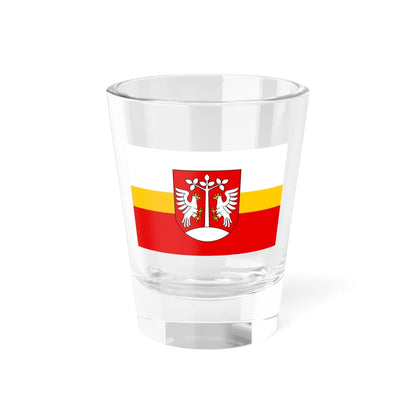 POL powiat myslenicki flag (Poland) Shot Glass 1.5oz 1.5oz - Go Mug Yourself