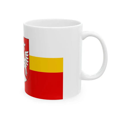 POL powiat myslenicki flag (Poland) White Coffee Mug - Go Mug Yourself