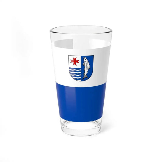 POL powiat mysliborski flag (Poland) Pint Glass 16oz 16oz - Go Mug Yourself