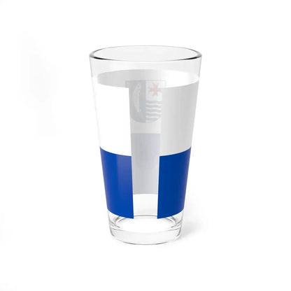 POL powiat mysliborski flag (Poland) Pint Glass 16oz - Go Mug Yourself