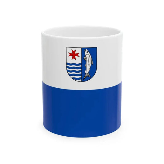 POL powiat mysliborski flag (Poland) White Coffee Mug 11oz - Go Mug Yourself