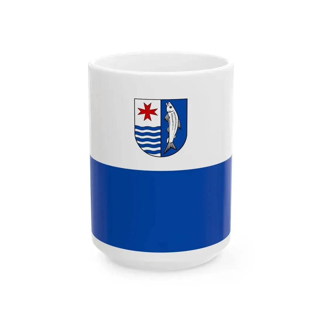 POL powiat mysliborski flag (Poland) White Coffee Mug 15oz - Go Mug Yourself