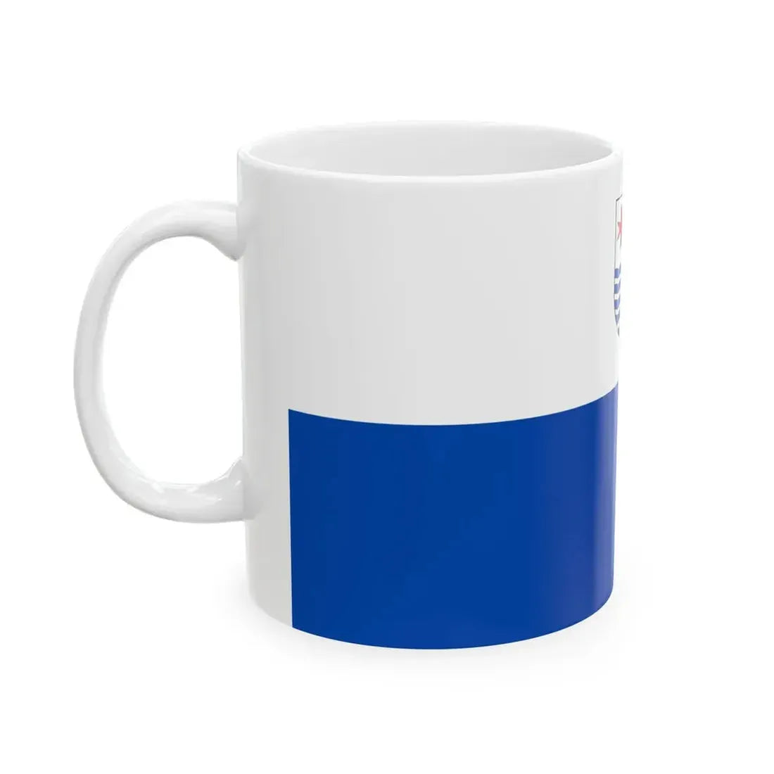 POL powiat mysliborski flag (Poland) White Coffee Mug - Go Mug Yourself