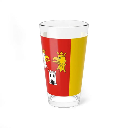 POL powiat myszkowski flag (Poland) Pint Glass 16oz 16oz - Go Mug Yourself