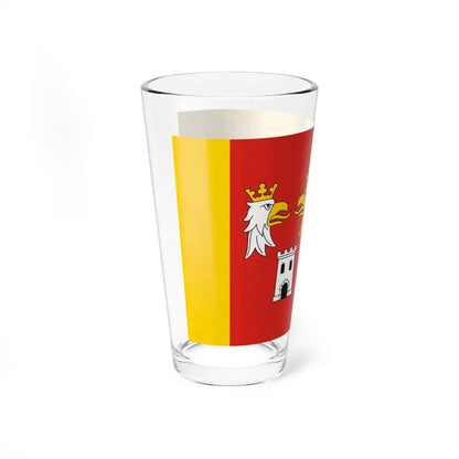 POL powiat myszkowski flag (Poland) Pint Glass 16oz - Go Mug Yourself
