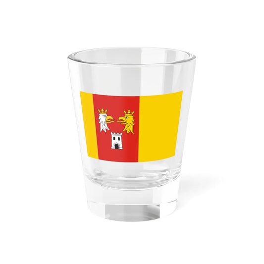 POL powiat myszkowski flag (Poland) Shot Glass 1.5oz 1.5oz - Go Mug Yourself