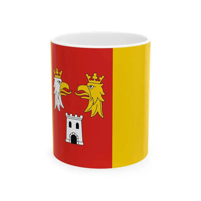 POL powiat myszkowski flag (Poland) White Coffee Mug 11oz - Go Mug Yourself