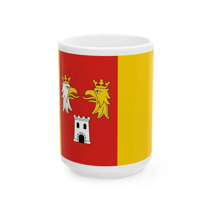 POL powiat myszkowski flag (Poland) White Coffee Mug 15oz - Go Mug Yourself