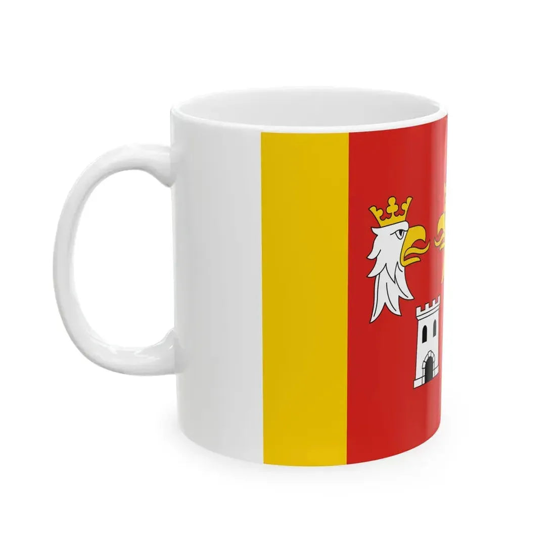POL powiat myszkowski flag (Poland) White Coffee Mug - Go Mug Yourself