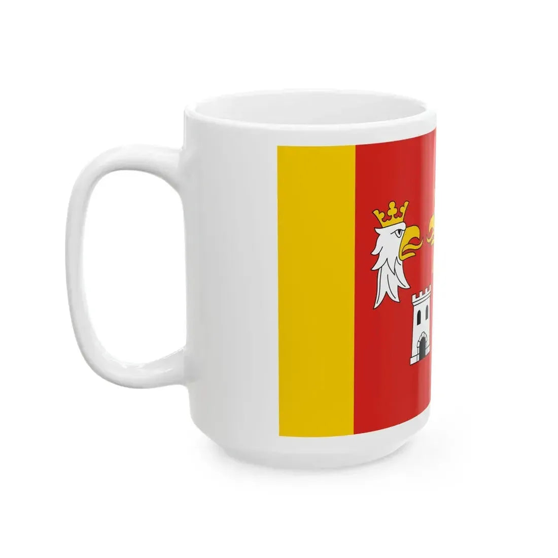 POL powiat myszkowski flag (Poland) White Coffee Mug - Go Mug Yourself