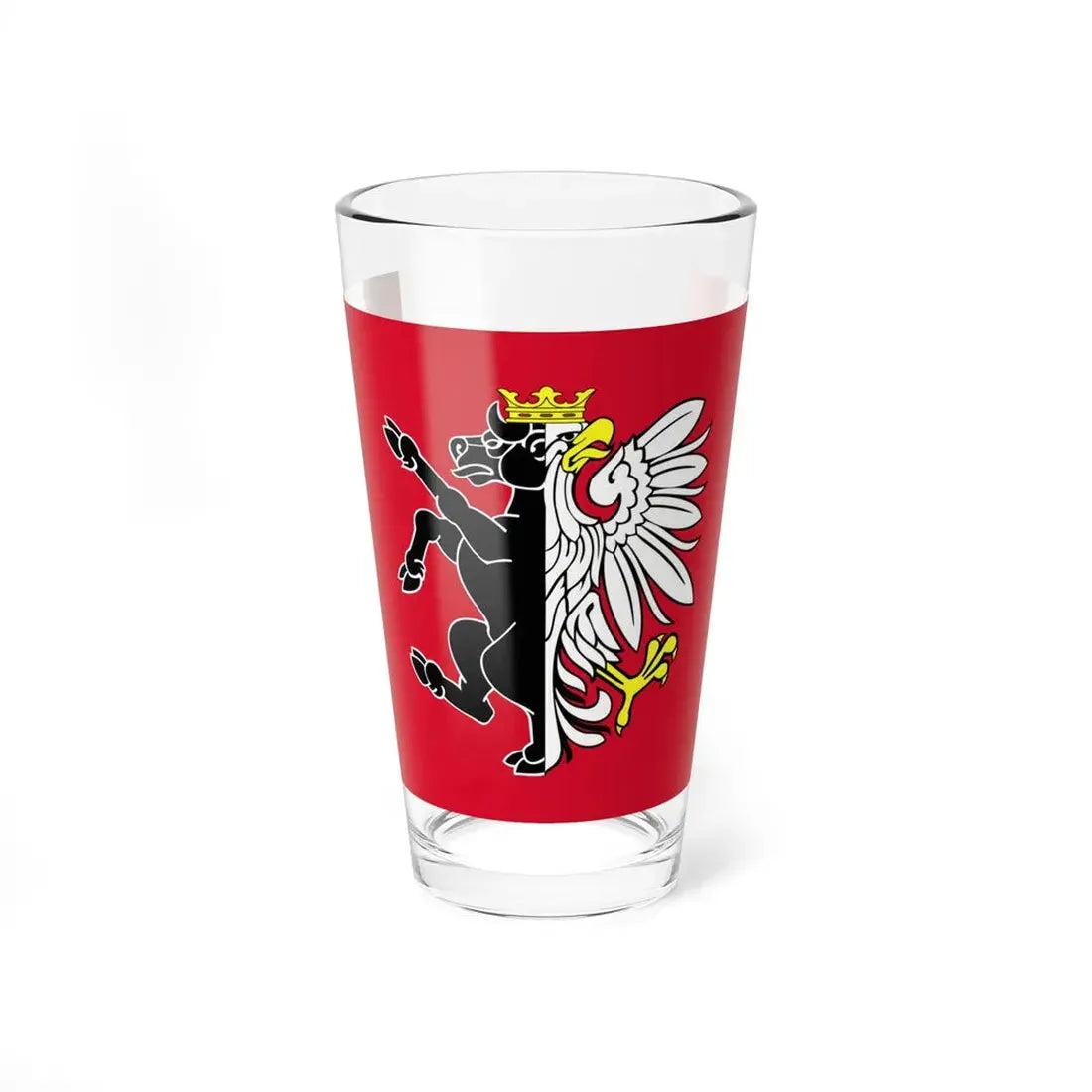 POL powiat nakielski flag (Poland) Pint Glass 16oz 16oz - Go Mug Yourself