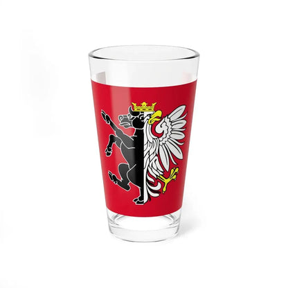 POL powiat nakielski flag (Poland) Pint Glass 16oz 16oz - Go Mug Yourself